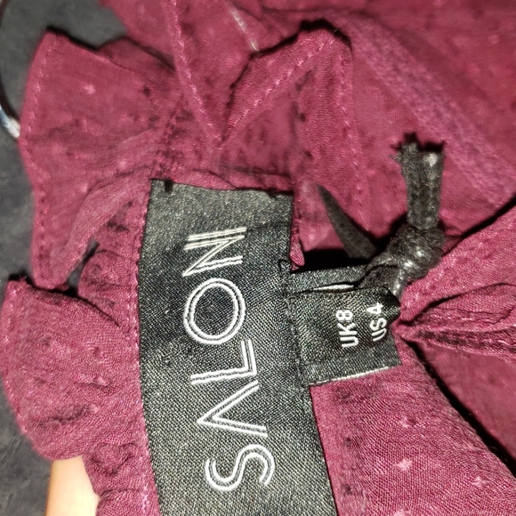 Emile-D Top Basket weave top dark plum - Picture 7 of 11